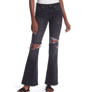 Free People Distressed Flared Leg Jeans OB817426